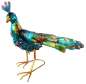Preview: Pfau Solarfigur mit LED Farbspiel